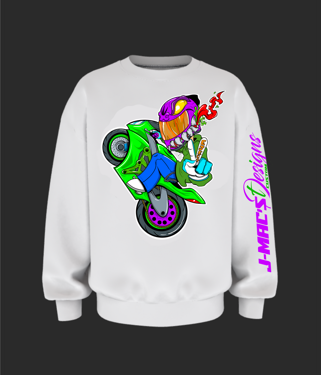 Wheelie King Moto Sweatshirt