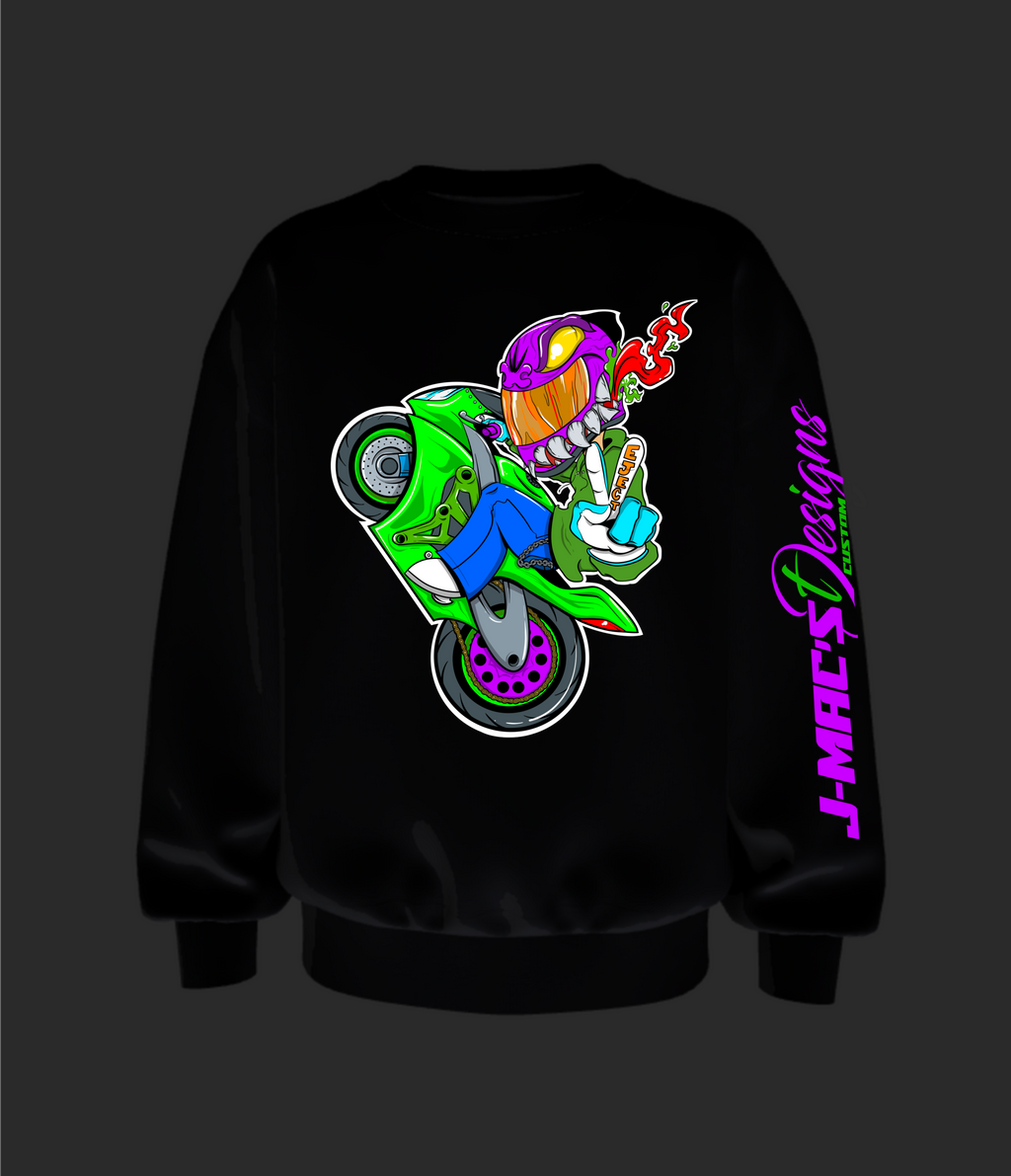 Wheelie King Moto Sweatshirt