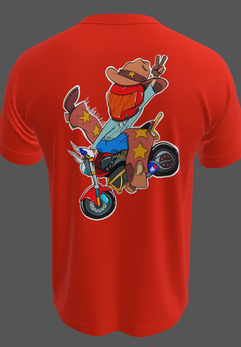 Cowboy Stoppie Moto Tee