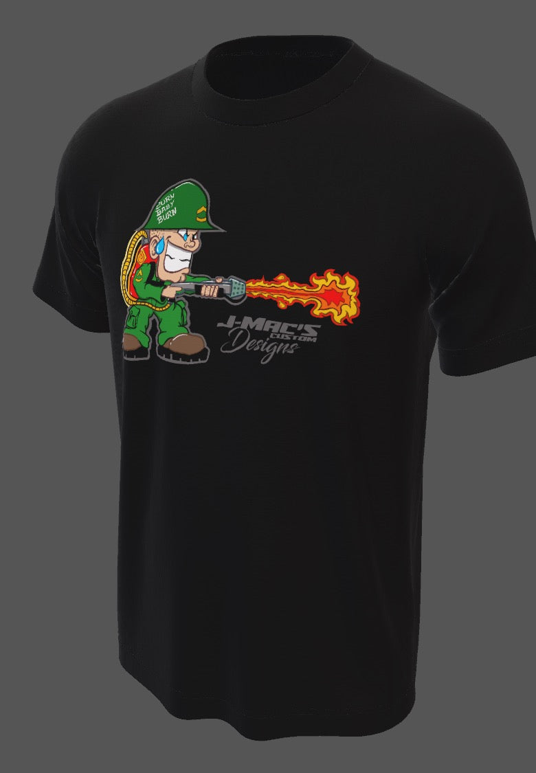 Burn Baby Burn Illustration Tee