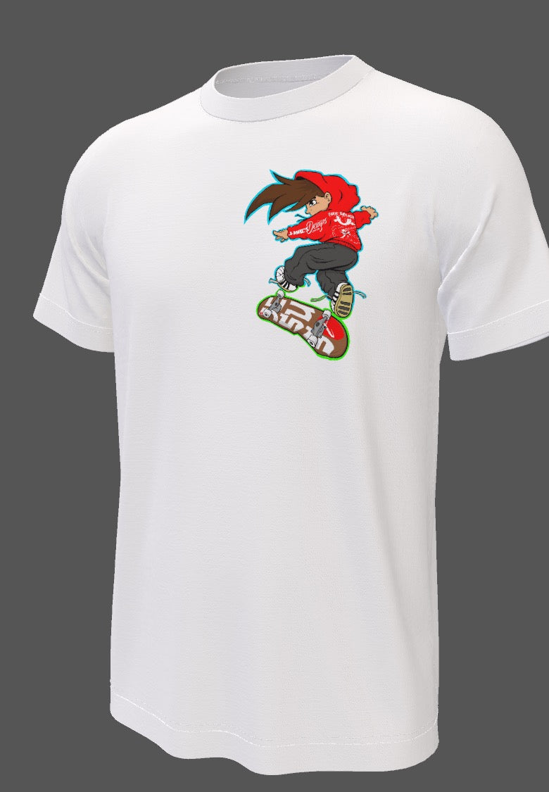 Skater Illustration Tee