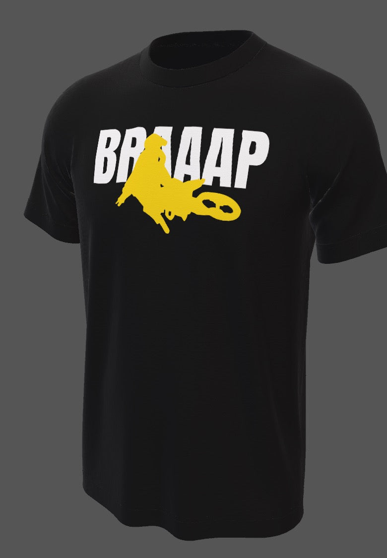 Braaap Yellow Moto Tee