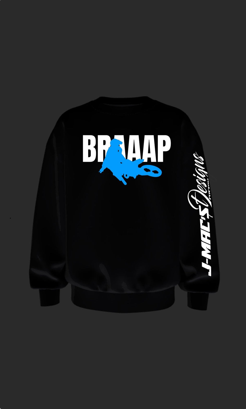 Braaap Blue Moto Sweatshirt