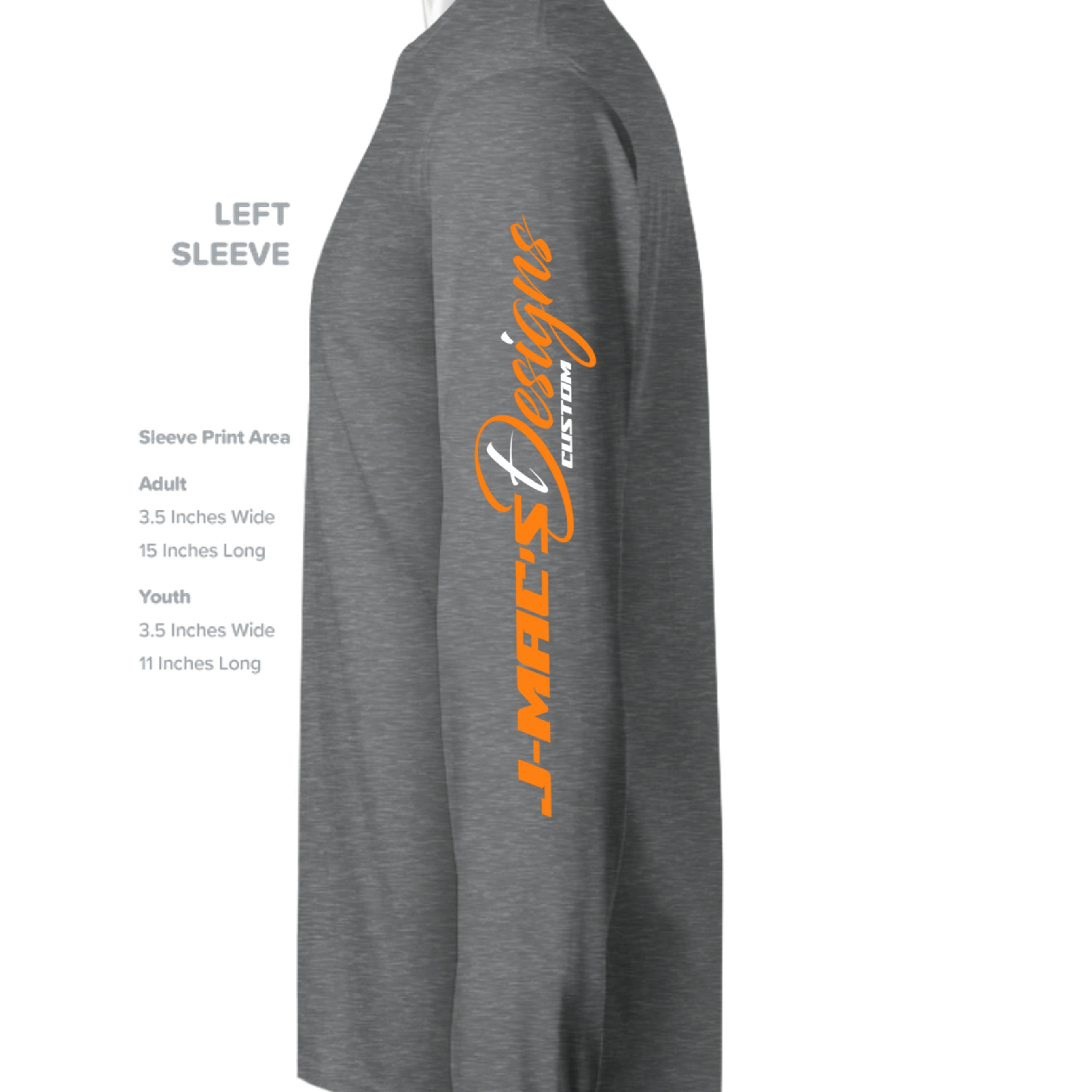 Fan Charcoal Heather - G180 - SLEEVE_LEFT